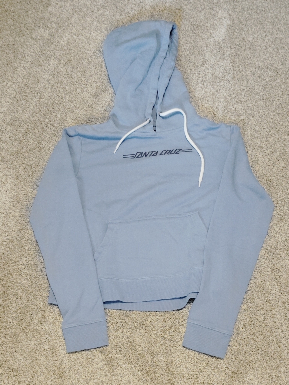 Santa Cruz Skateboards Women's Pale Blue Pullover Hoodie